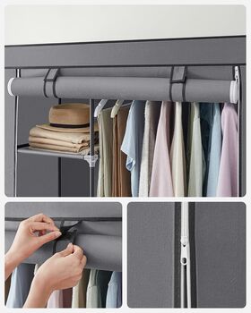 Adjustable Fabric Wardrobe Storage Organiser, 7 of 8