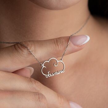 'On Cloud Nine' Personalised Name Necklace, 2 of 9