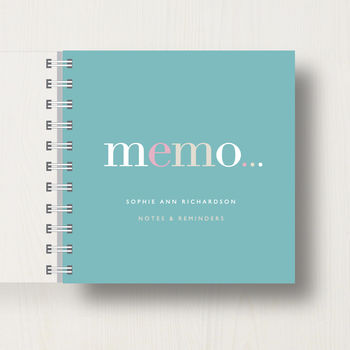 Personalised 'Memo' To Do List Small Notebook, 8 of 10