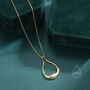 Moon Face Minimalist Necklace In Sterling Silver, thumbnail 3 of 10