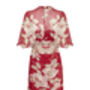 Floral Silk Wrap Dress In Red Rosegarden Print, thumbnail 3 of 3
