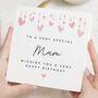 Personalised Mum Birthday Card With Pink Hearts, thumbnail 1 of 7