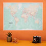 Vintage World Map Poster, thumbnail 2 of 9