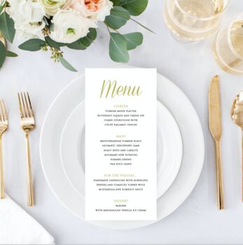 Modern Gold Table Numbers, 5 of 6