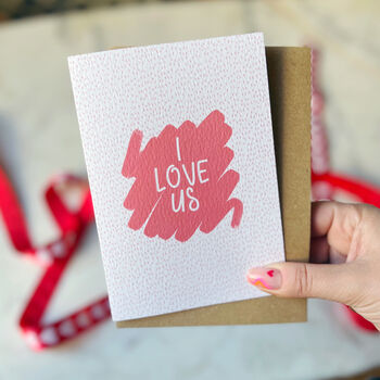 Anniversary Romantic Card 'I Love Us', 2 of 3