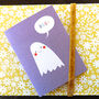 Mini Ghost Greetings Card, thumbnail 1 of 5