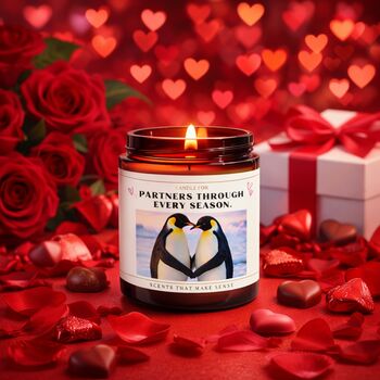 Anniversary Gifts For Couples Penguin Candle, 7 of 8
