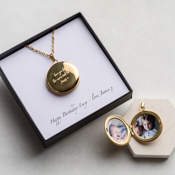 Personalised Engraved Message Locket With Photo, 3 of 11
