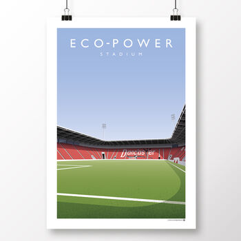 Doncaster Rovers Eco Power Stadium Poster, 2 of 8