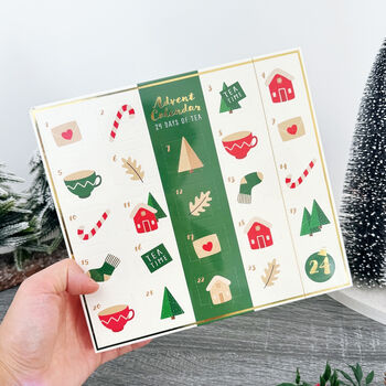 Tea Advent Calendar With 24 Flavoured Tea Bags, 6 of 8