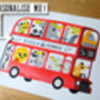 Personalised Zoo Bus Print, thumbnail 2 of 4
