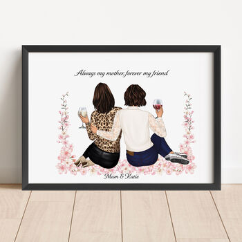 Personalised Unframed Floral Mum Print For Mother's Day, 2 of 9