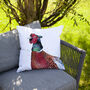 Inky Pheasant Outdoor Cushion For Garden Furniture, thumbnail 6 of 9