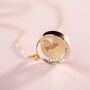 Create Your Own Personalised Family Birthstone Locket Necklace, thumbnail 6 of 10