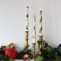Hand Painted Poinsettia Candles, thumbnail 4 of 5