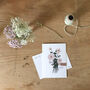 ‘Appreciation’ Hand Illustrated Floral Postcard Set, thumbnail 4 of 7