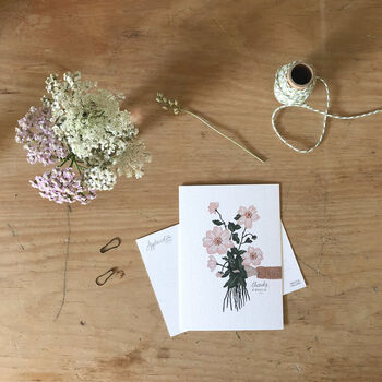 ‘Appreciation’ Hand Illustrated Floral Postcard Set, 4 of 7