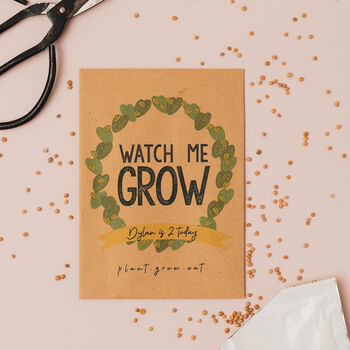 10 Watch Me Grow Cress Seed Packet Favours, 2 of 5