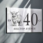 Personalised Highland Cow Acrylic House Sign, thumbnail 1 of 5