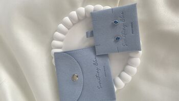 Something Blue Sterling Silver Earrings, 2 of 3