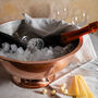 Hammered Silver Solid Copper Champagne And Ice Bowl Bucket, thumbnail 10 of 12