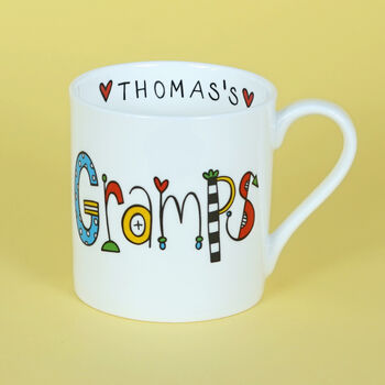 Gramps's Favourite Bone China Personalised Mug, 2 of 3