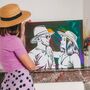 Personalised Portrait From Photo | Paint Your Own | Diy Kit | 50 X 40cm, thumbnail 1 of 8