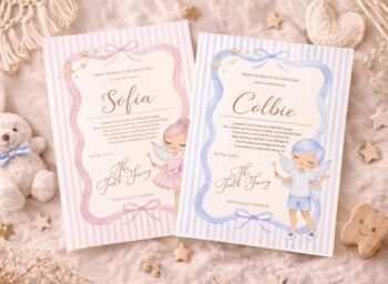 Personalised Tooth Fairy Certificate Keepsake, 2 of 3