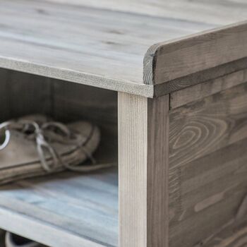 Aldsworth Wooden Bootroom Welly Store Bench, 2 of 5