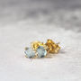 Aquamarine Stud Earrings, thumbnail 3 of 12