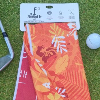 Personalised Hawaii Five Under Golf Towel, 4 of 5