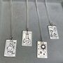 925 Sterling Silver The Star Tarot Necklace, thumbnail 4 of 6