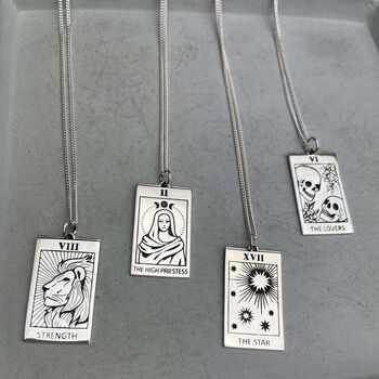 925 Sterling Silver The Star Tarot Necklace, 4 of 6