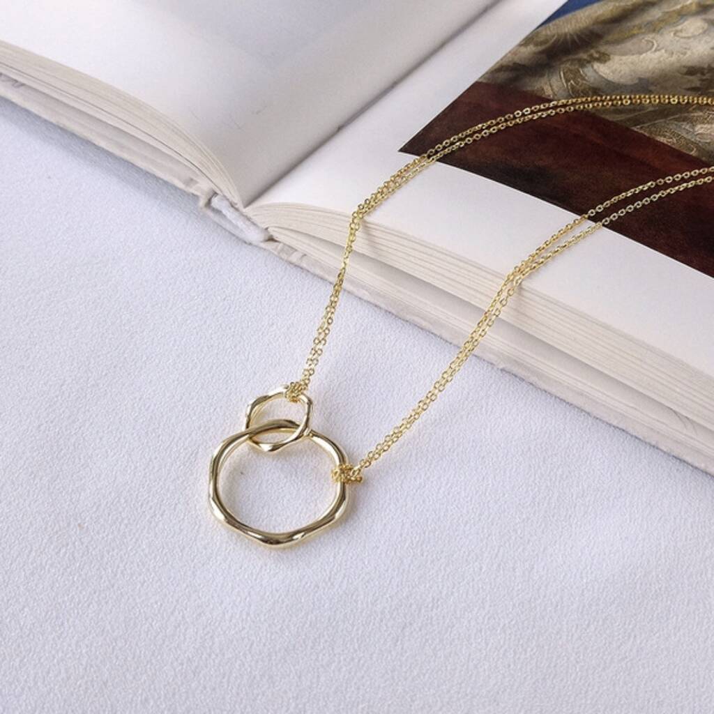 gold forever linked infinity necklace by my posh shop
