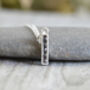 Black Diamond Channel Set Necklace, thumbnail 1 of 4