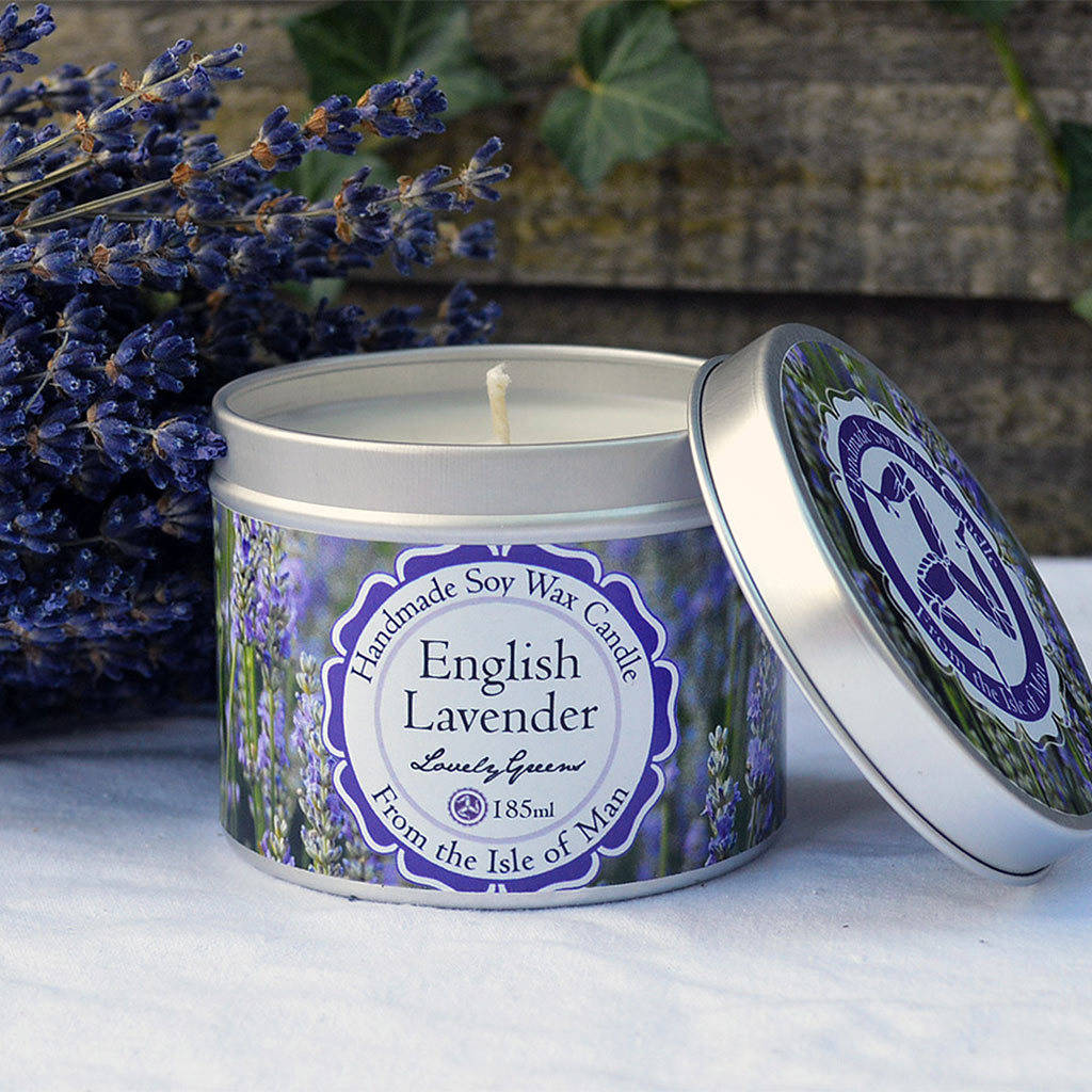 Natural Lavender Soap And Candle Gift Set By Lovely Greens Handmade