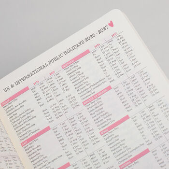 2026 A5 Diary Matilda Moo Personalised Weekly Diary, 6 of 9