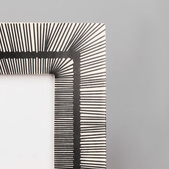 G Decor Black Pencil Stripes Effect Photo Frames, 4 of 7