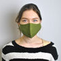 Linen Face Mask, thumbnail 3 of 5