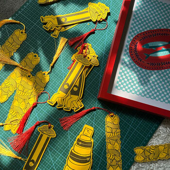 ‘Love You More Than Pasta’ Print, Bookmark And Card Gift Set, 2 of 8