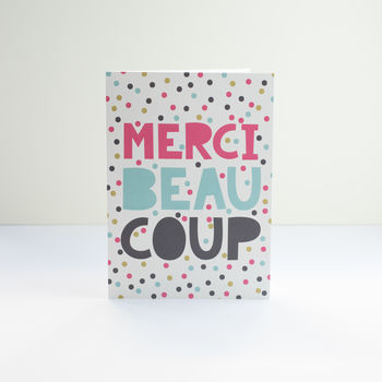 'Merci Beaucoup' Thank You Card, 2 of 3