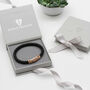 Men's Personalised Clasp Infinity Bead Bracelet, thumbnail 5 of 6