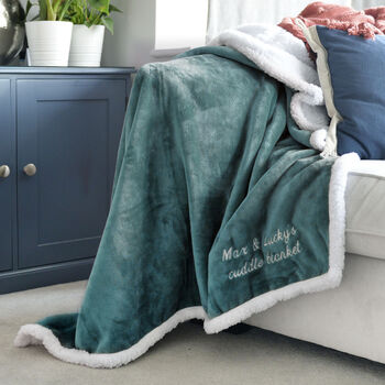 Personalised Save On Your Heating Warm Neutral Blanket, 8 of 9