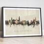 Royal Leamington Spa Skyline Cityscape Art Print, thumbnail 12 of 12