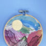 Watercolour Rainbow Landscape Embroidery Kit, thumbnail 10 of 10