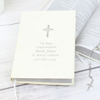 Personalised Silver Companion Holy Bible Eco Friendly, 3 of 6