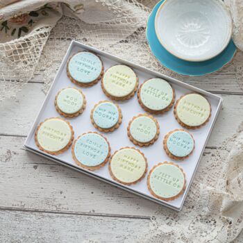 Personalised Birthday Boy Iced Biscuits Box Of 12, 2 of 3