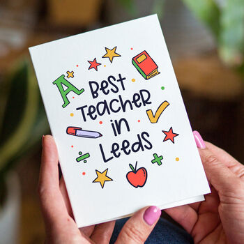 Personalised 'Best Teacher' Card, 2 of 3