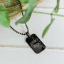 Customised Soundwave Dog Tag Necklace, thumbnail 6 of 9