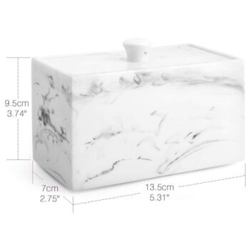 Ink White Two Compartment Organizer Container, 2 of 7